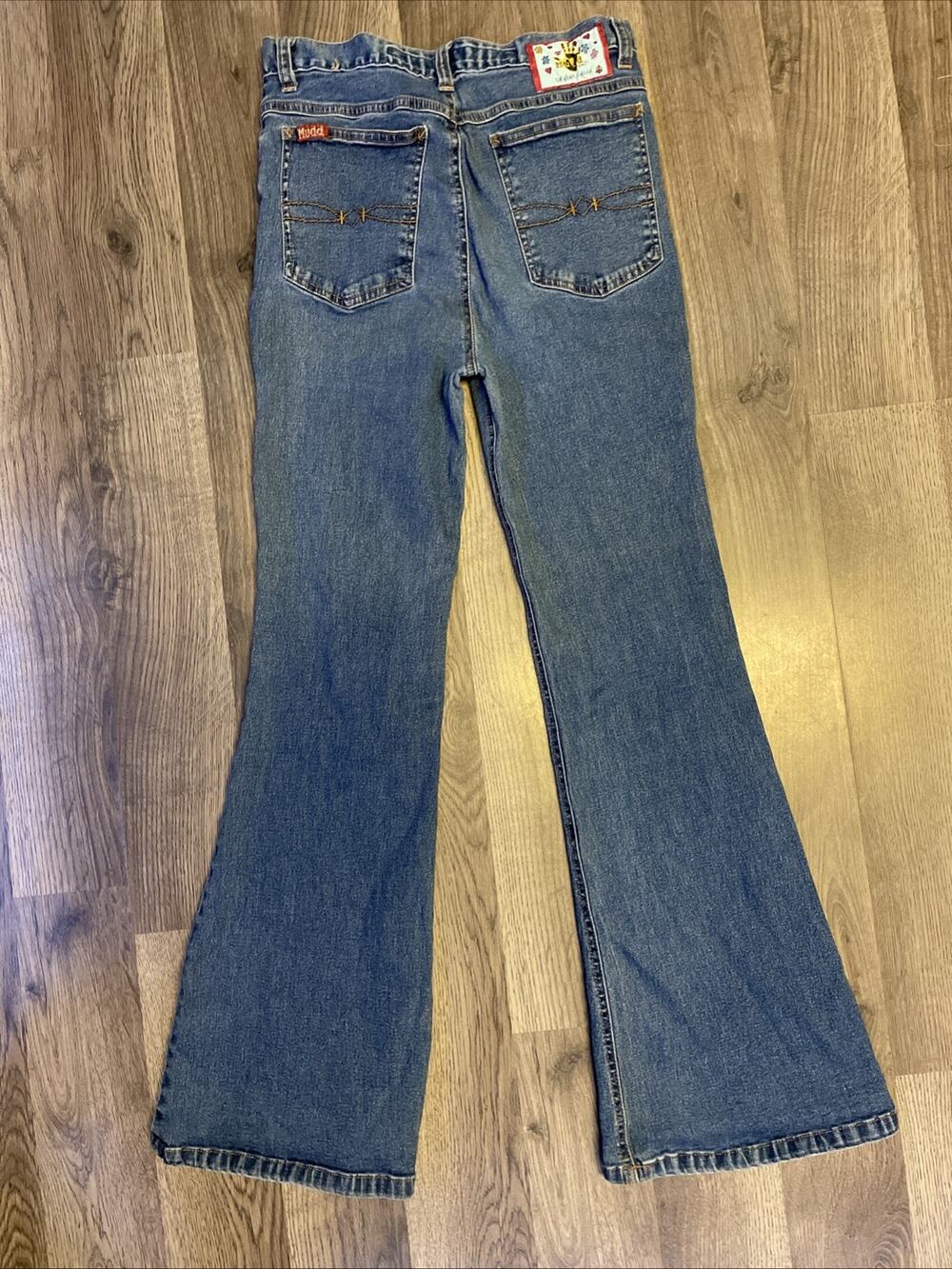 VTG 90s Mudd Flare Jeans Bell Bottom Blue Denim Low Rise Y2K Womens 00